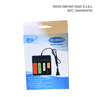 Cargador Multiple de pilas baterías recargables 4 puestos AA AAA Con Indicador