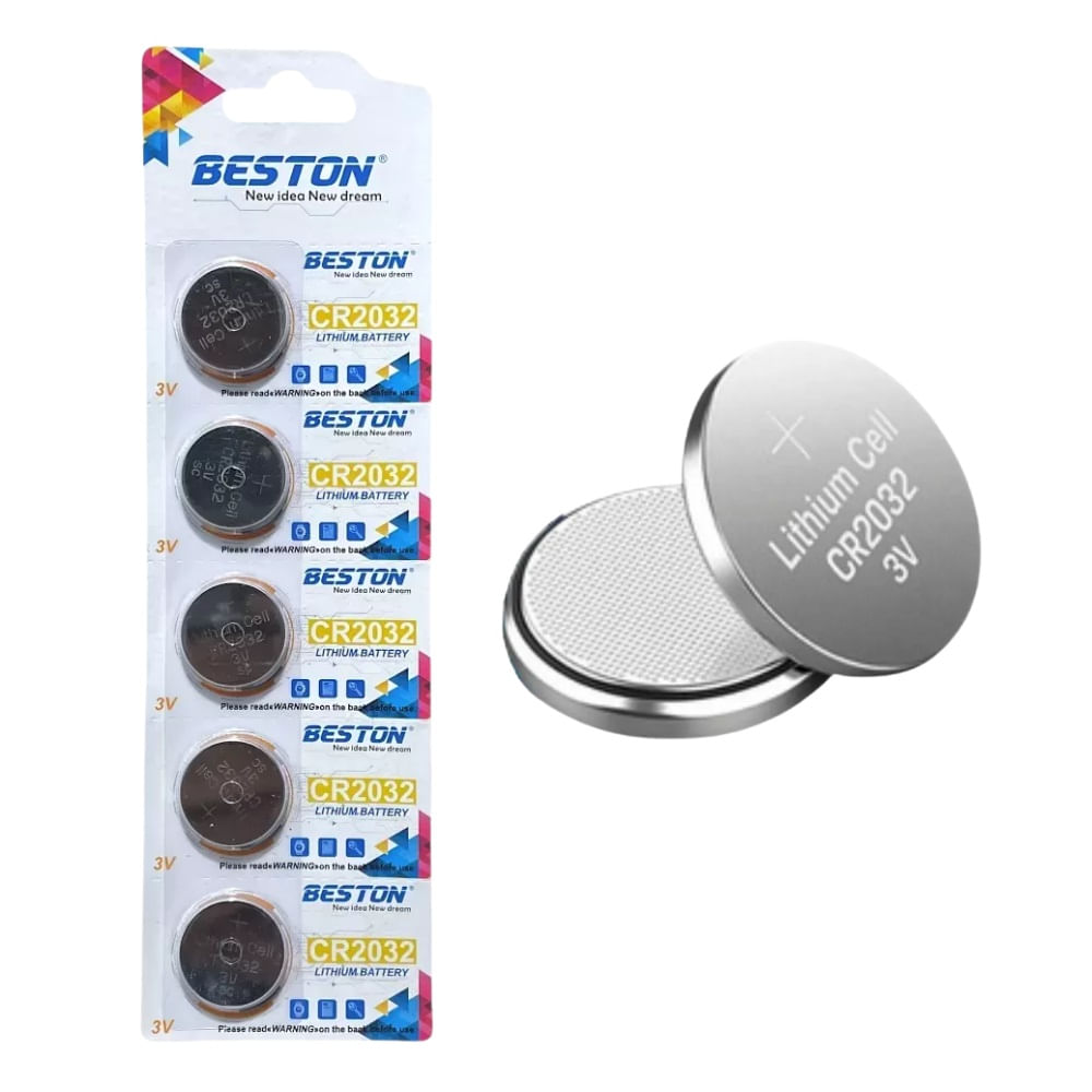 PILAS BESTON CR2032 X 5 UND LITIO 3V BALANZA, RELOJ
