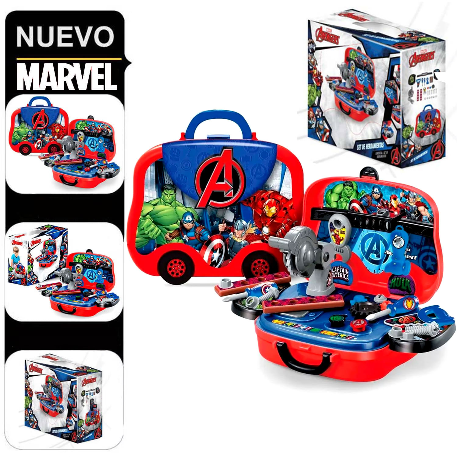 Set de Herramientas y Lonchera 2 en 1 Avengers EODS008-918A