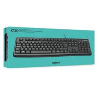 Teclado K120 Plug and Play Oficina Standard Durable