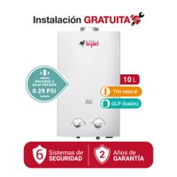 TERMA A GAS 10L GAS LICUADO GLP BRYANT TIRO NATURAL