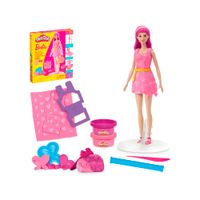 Play Doh Barbie Hearts and Hair Set Clothes with Modeling