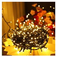 Tira de luces navideñas 12mts Ambar con Tiempos de luces