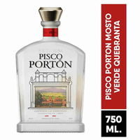 Pisco PORTON Mosto Verde Quebranta Botella 750ml
