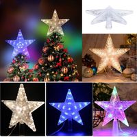 Estrella navideña decorativa para punta de arbol de navidad Multicolor