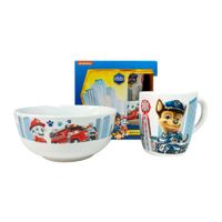 Vajilla Infantil Paw Patrol Bowl +Taza Scool Ceramica