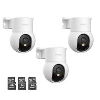 Kit de 3 Cámara seguridad IMOU Ranger Mini 2K 3MP + Micro SD 64GB 360° Visión Nocturna Interior