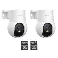 Kit de 2 Cámara seguridad IMOU Ranger Mini 2K 3MP + Micro SD 128GB 360° Visión Nocturna Interior