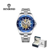 Reloj BINBOND Elegante para Hombre - Acero - AzulPlata