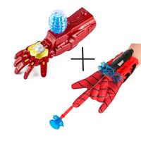 Juguete Pack Avengers Guante Iron Man y Guante Spiderman