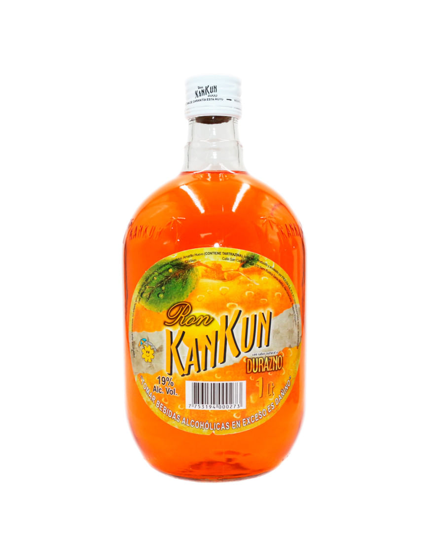 Ron KANKUN Durazno Botella 1L