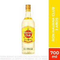 Ron HAVANA CLUB 3 Años Botella 700ml