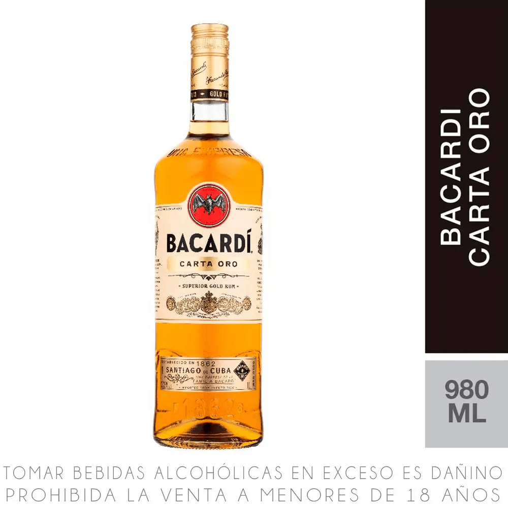 Ron BACARDI Carta Oro Botella 980ml