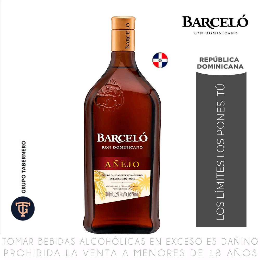 Ron BARCELO Añejo Botella 1L