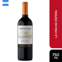 Vino FRONTERA Malbec Botella 750ml