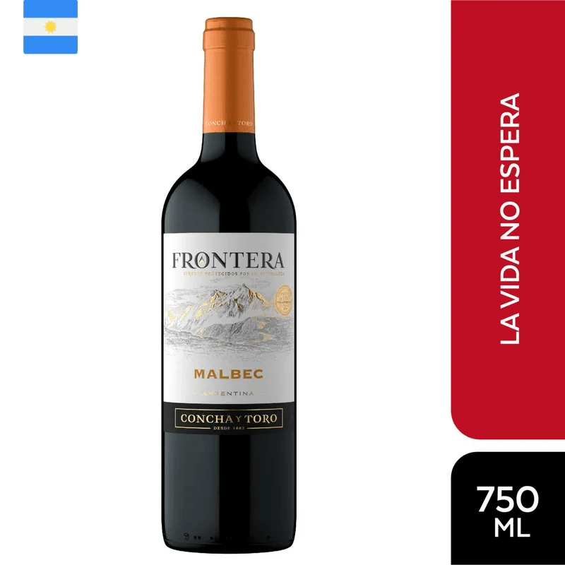 Vino FRONTERA Malbec Botella 750ml
