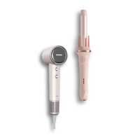 Rizadora Automático de Cabello HC02 Rosado + Secadora de Cabello HD04 Rosado| Bomidi