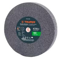 Piedra Abrasiva 6"" x 25mm x 1"" Grano 60 Truper 16407