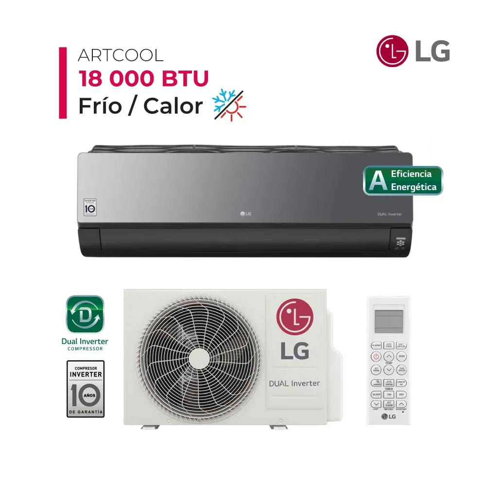 ARTCOOL, Aire Acondicionado Inverter 18000 BTU. Frío/Calor