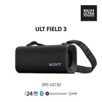 Sony ULT 3 Parlante SRS-ULT30 Bluetooth Portátil Waterproof 24 Horas con Graves Potentes – Negro