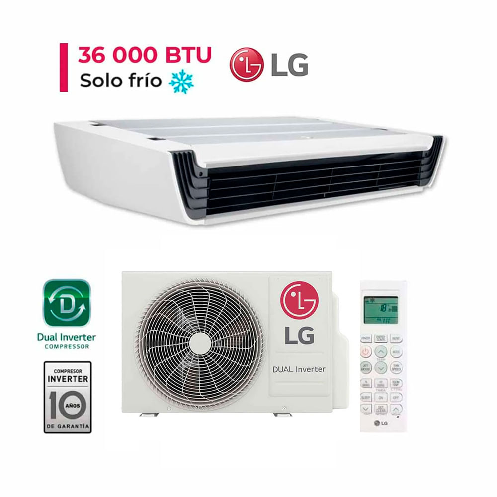 Aire Acondicionado LG Techo 36,000 BTU Dual Inverter Frío Solo