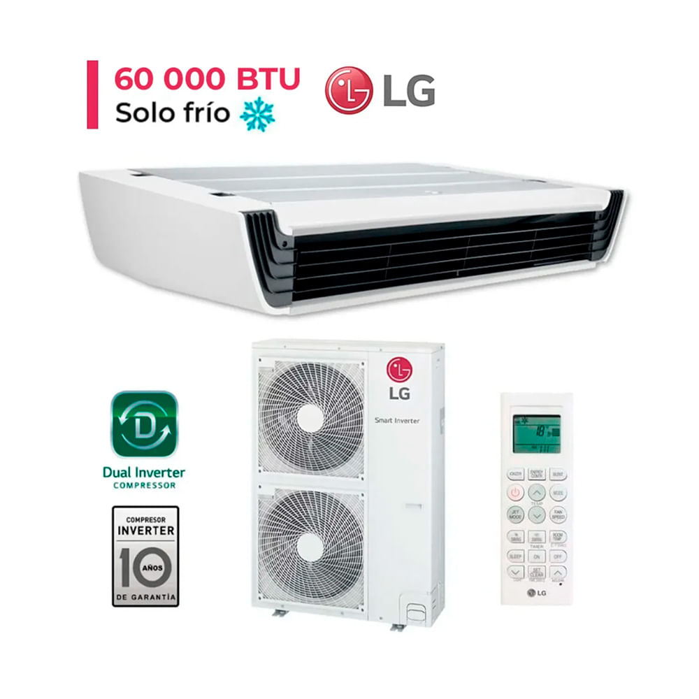 Aire Acondicionado LG Techo 60,000 BTU Dual Inverter Frío Solo