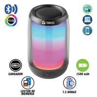 PARLANTE TEROS TE-6043N BLUETOOTH INALAMBRICO 5W 1200MAH NEGRO
