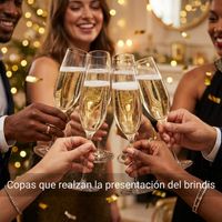 Set 6 Copas Hausmann Flute Champagne de Cristal 244 ml