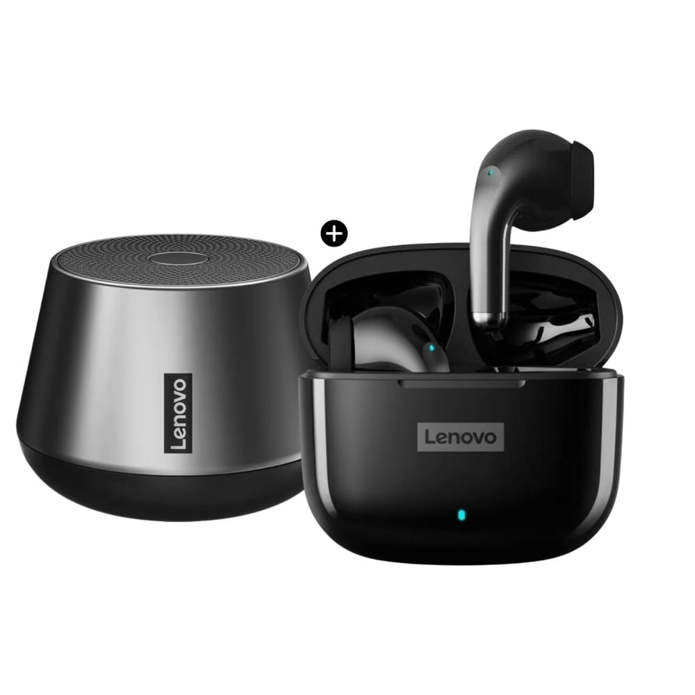 Audífonos Inalámbricos Lenovo LP40 Pro TWS + Parlante Bluetooth Lenovo K3 Pro