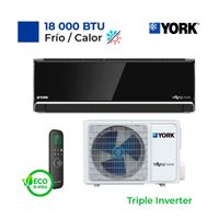 Aire Acondicionado York Split Pared De 18,000 Btu/H Triple Inverter Frío/Calor