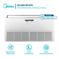 Aire Acondicionado Midea 36000 BTU Piso Techo OnOff