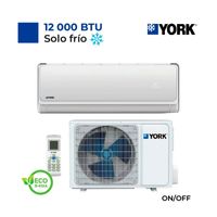 Aire Acondicionado York Split Pared De 12,000 Btu/H On/Off Frío Solo