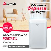 Aire Acondicionado Portátil Chigo de 12,000 BTU/H Convencional Frío Solo