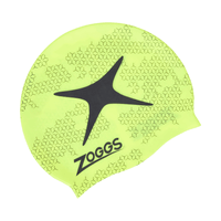 Gorro de Natación de Silicona Estampado Zoggs Amarillo