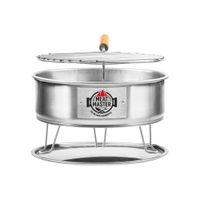 Mini Parrilla Giratoria Portátil Inoxidable MEAT MASTER