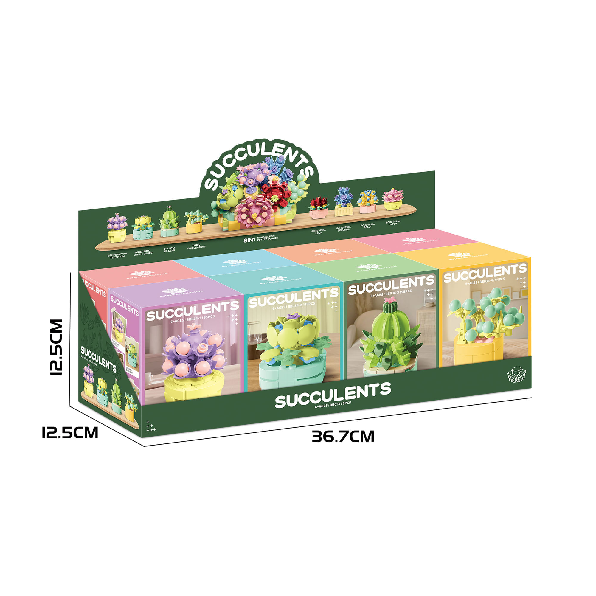 Bloques Colección Flores BB034 BRIGHT (Modelos Aleatorios)