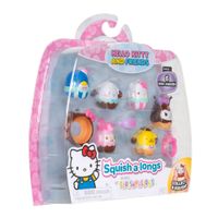 Pack 6 Figuras Squish a Longs HELLO KITTY SQAL0115