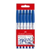 FABER CASTELL Bol Trilux 032 6 Azul Est X6