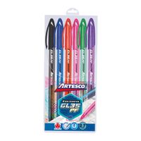 Bolígrafos ARTESCO GL35 0.7mm Blíster 6un