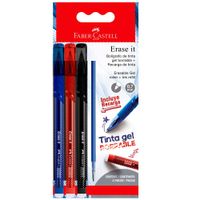 FABER CASTELL Bol Erase It 1Az 1Rj 1Ng +Refilx3