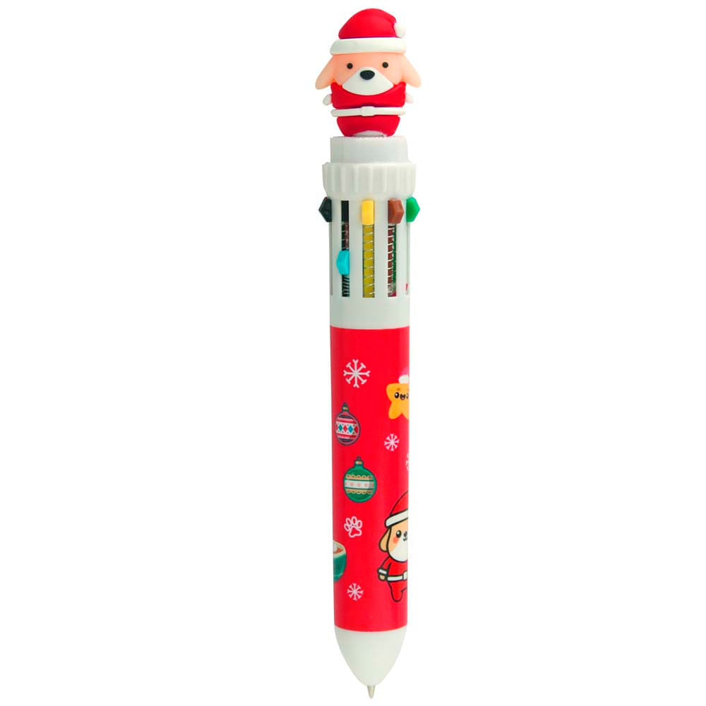 Bolígrafo Retráctil ARTESCO Navidad 10 Colores 1un
