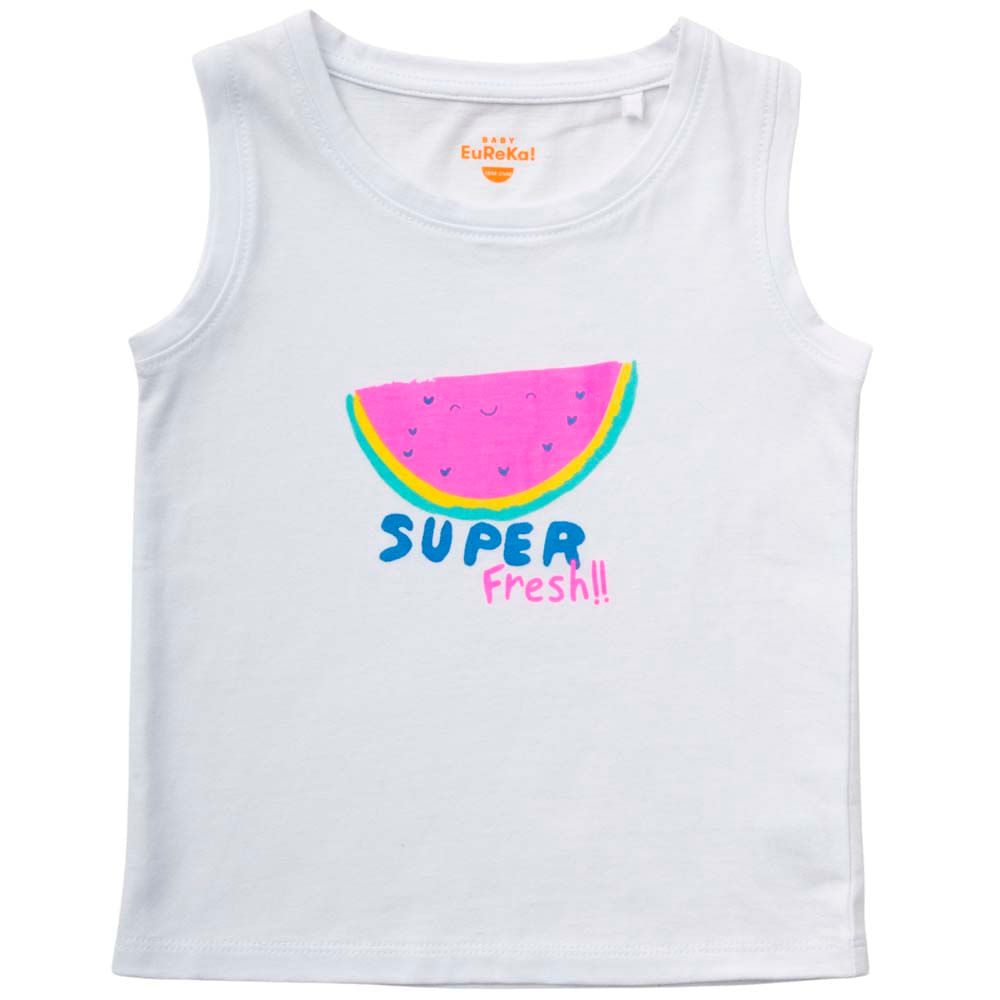 Camisetas BVD Manga Cero Bebé Niña BABY EUREKA