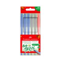 FABER CASTELL Bol Eco Trilux 3Az 2Neg 1Rojx6