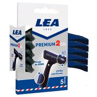 Máquina de Afeitar LEA Preimun 2 Hojas Paquete 5un