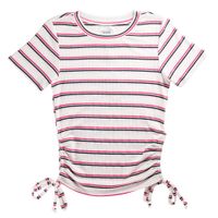 Polos Manga Corta Rib Rayas Mujer SINGULAR