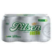 Cerveza PILSEN Callao Fresh Lata 355ml Paquete 6un