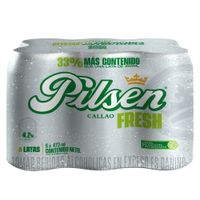 Cerveza PILSEN Callao Fresh Lata 473ml Paquete 6un