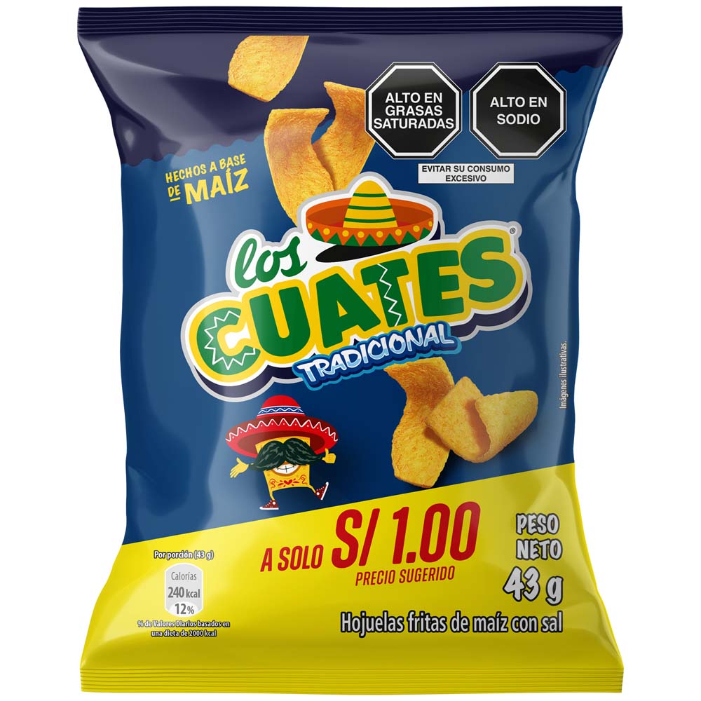 Piqueo LOS CUATES Tradicional Bolsa 43g