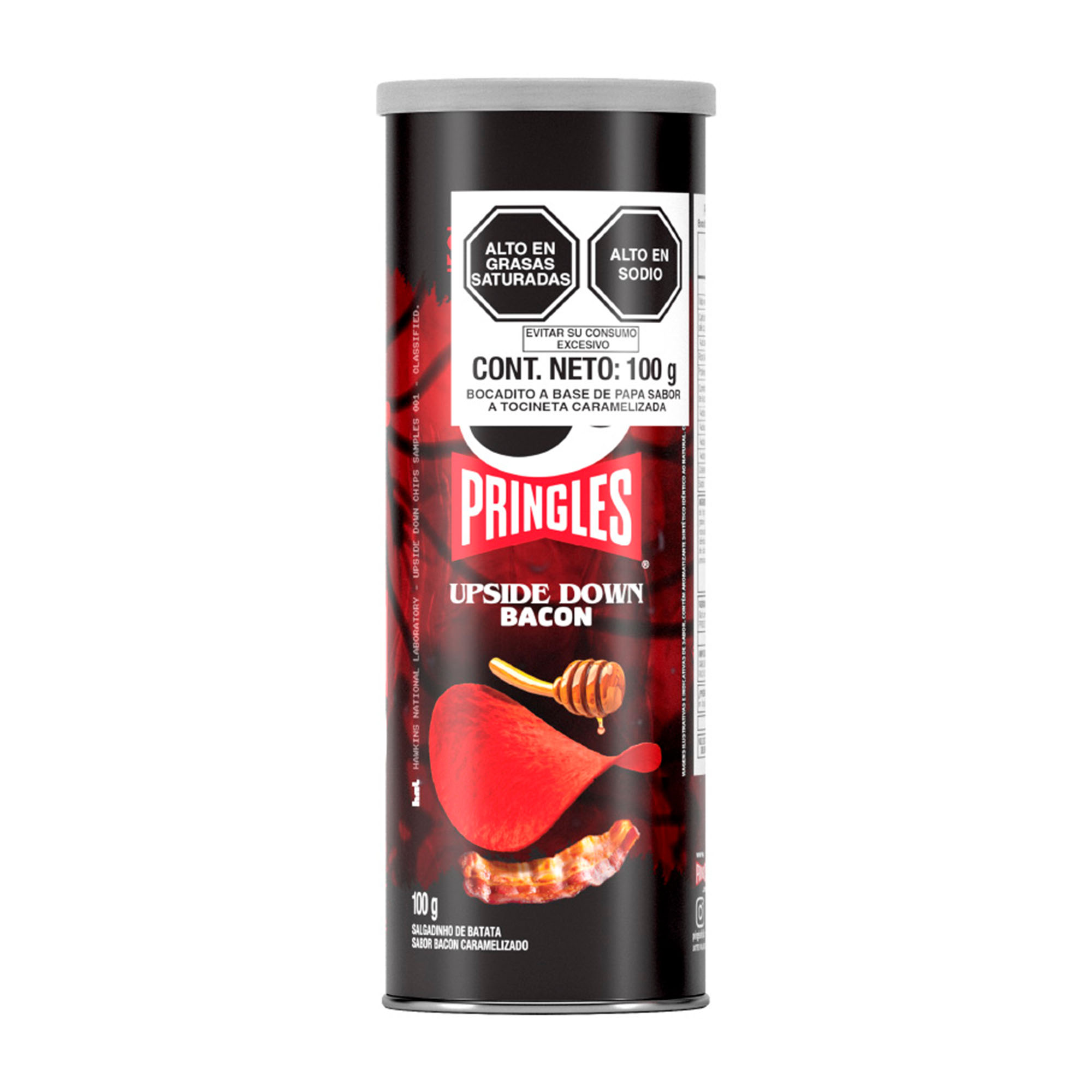 Papas PRINGLES Upside Down Bacon Lata 100g