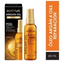 Óleo de Argán KATIVA Nutritivo Frasco 60ml